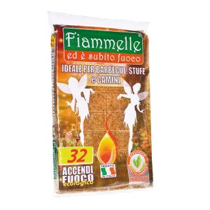 Accendifuoco Ecologico Fiammelle 100pz