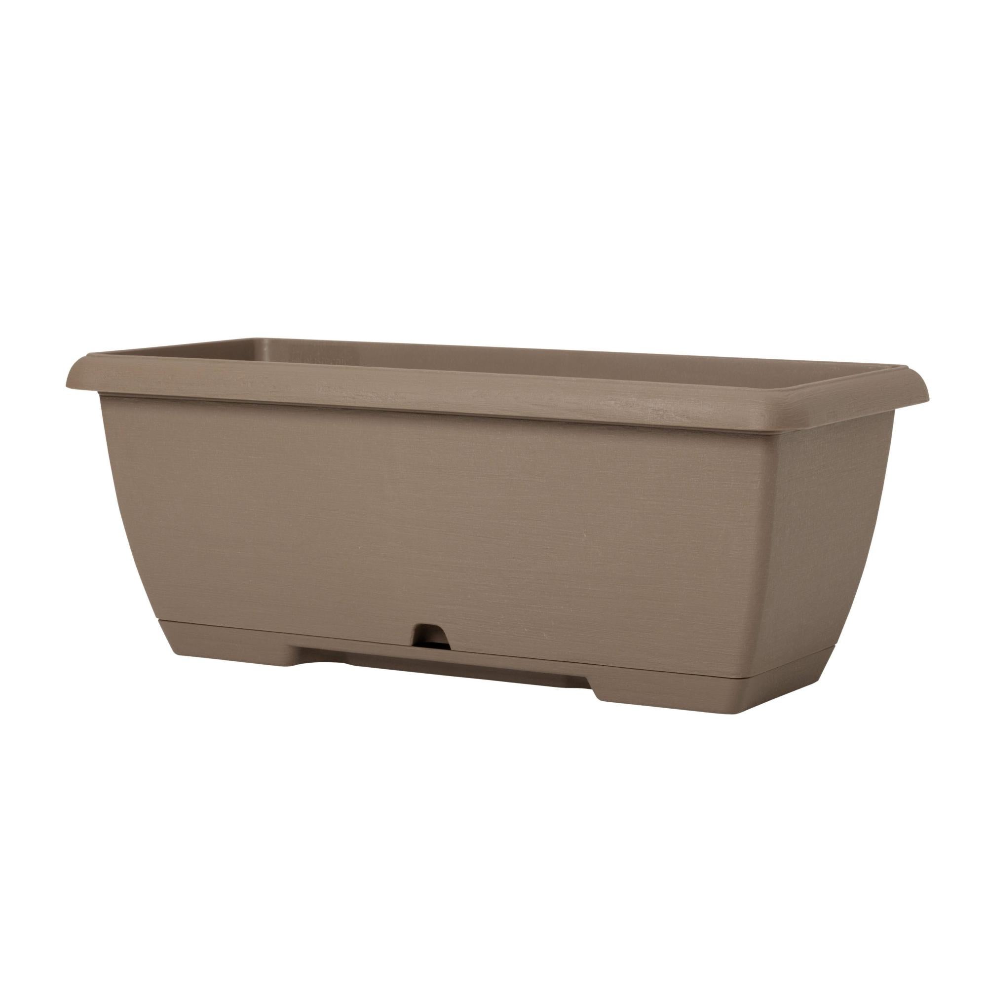 Fioriera grande XXL 82L rotonda 57cm bianco opaco