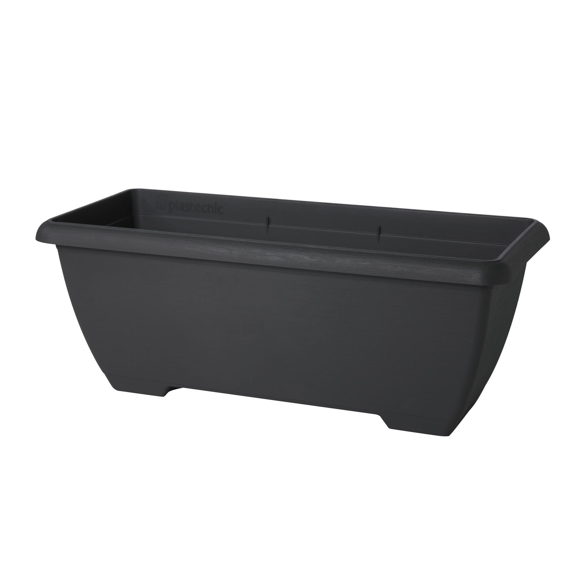 Vaso tondo in plastica Cilindro Basic colorato per giardino piante e
