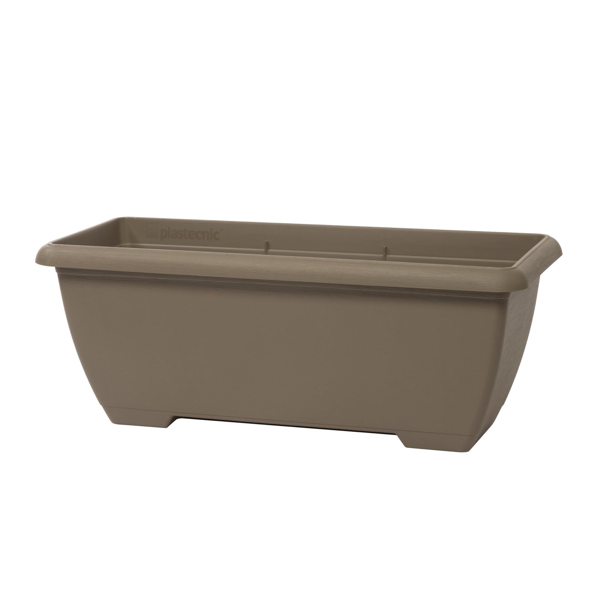 Set 5 Vasi Per Piante In Polipropilene Bianco | Fioriere Leggere Con Sottovaso | Taglie XS-M Per Interni/Esterni