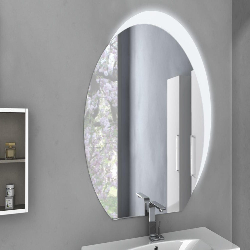 Specchio con illuminazione integrata bagno tondo Sting L 108 x H 100 cm  BADEN HAUS