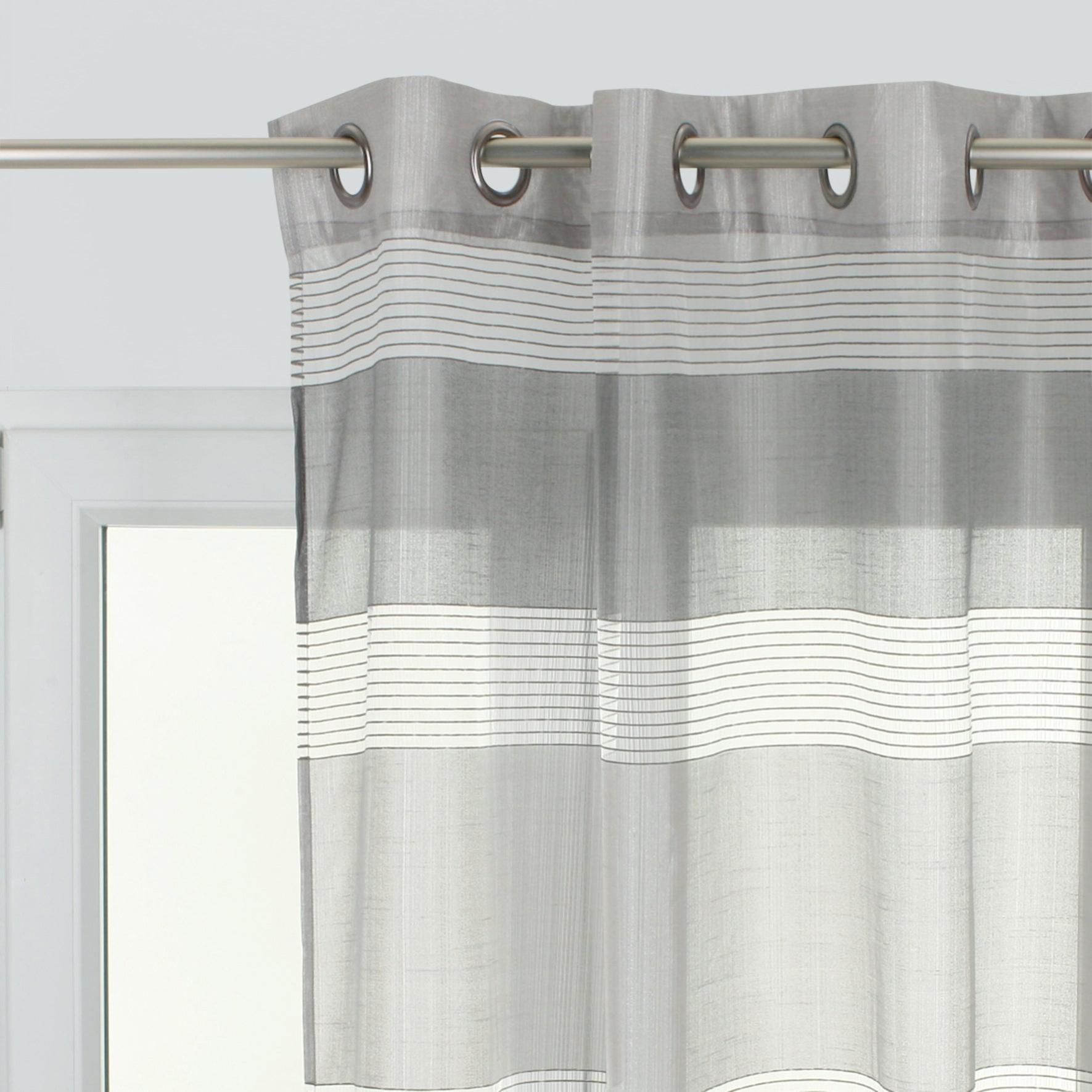 Tenda semi-filtrante Lucciola tortora occhielli 140x280 cm | Leroy Merlin