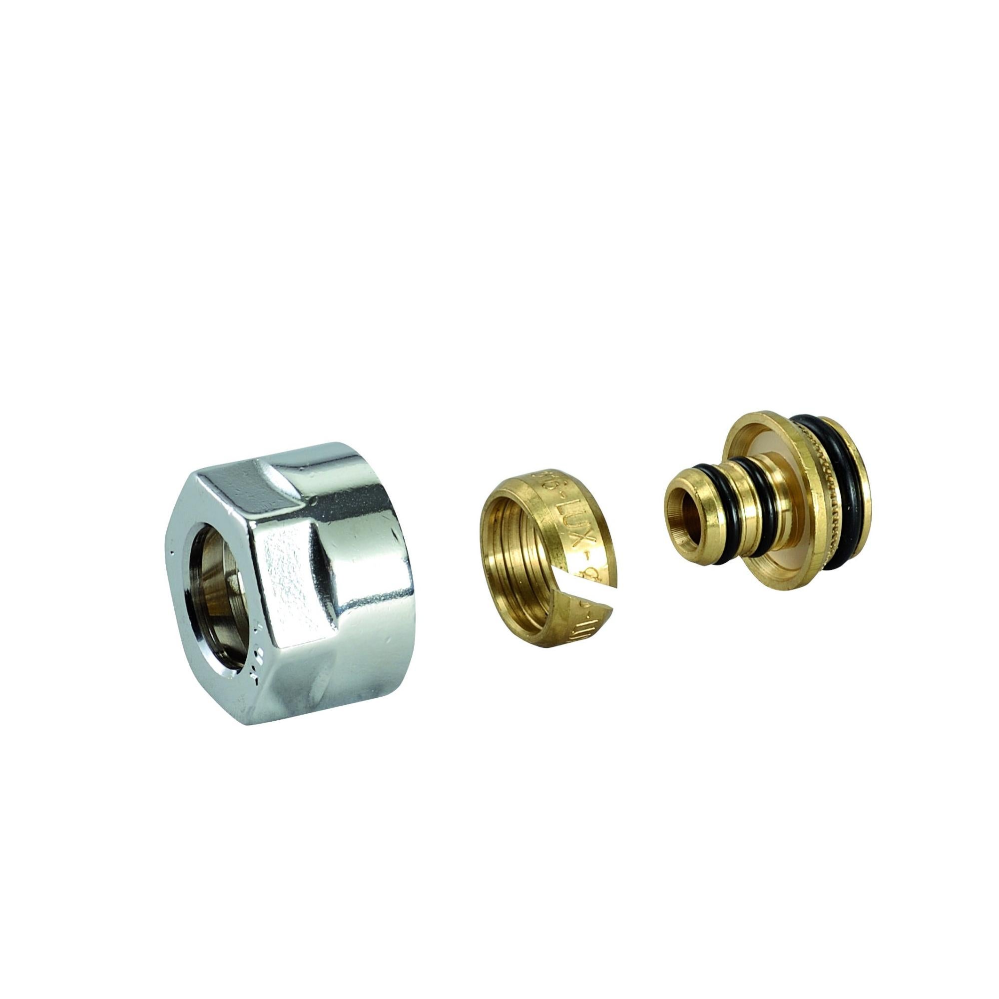 Adattatore Doccia 3/4 Femmina A 1/2 Maschio In Ottone Cromato – Per Tubo Flessibile E Soffione Fisso