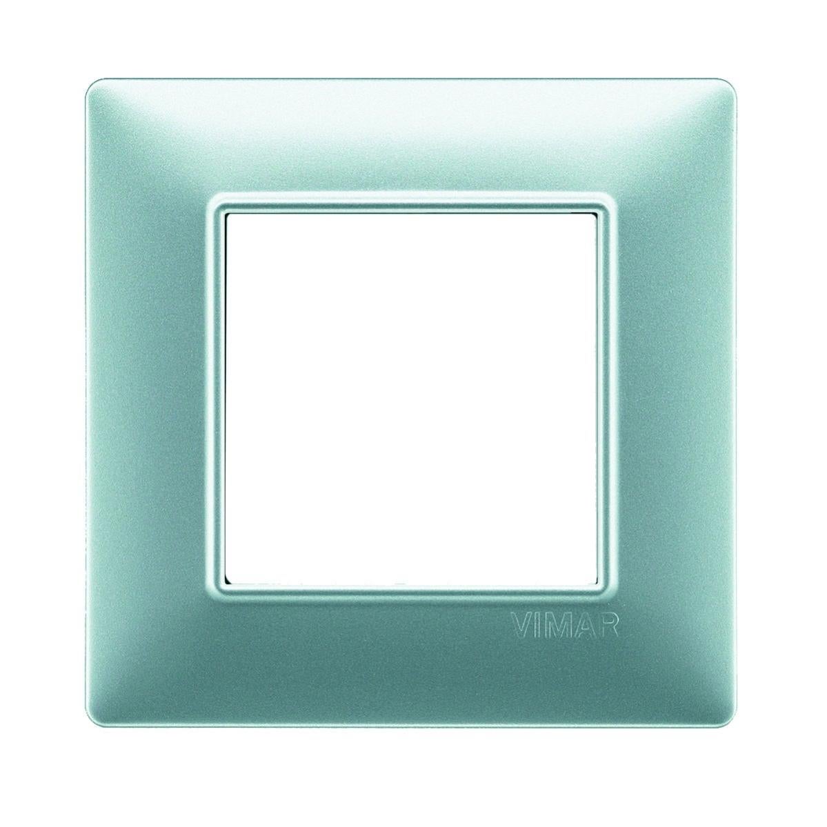 Supporto 2 Moduli Vimar 14602 - Grigio, Universale Con Viti Per Installazione Elettrica