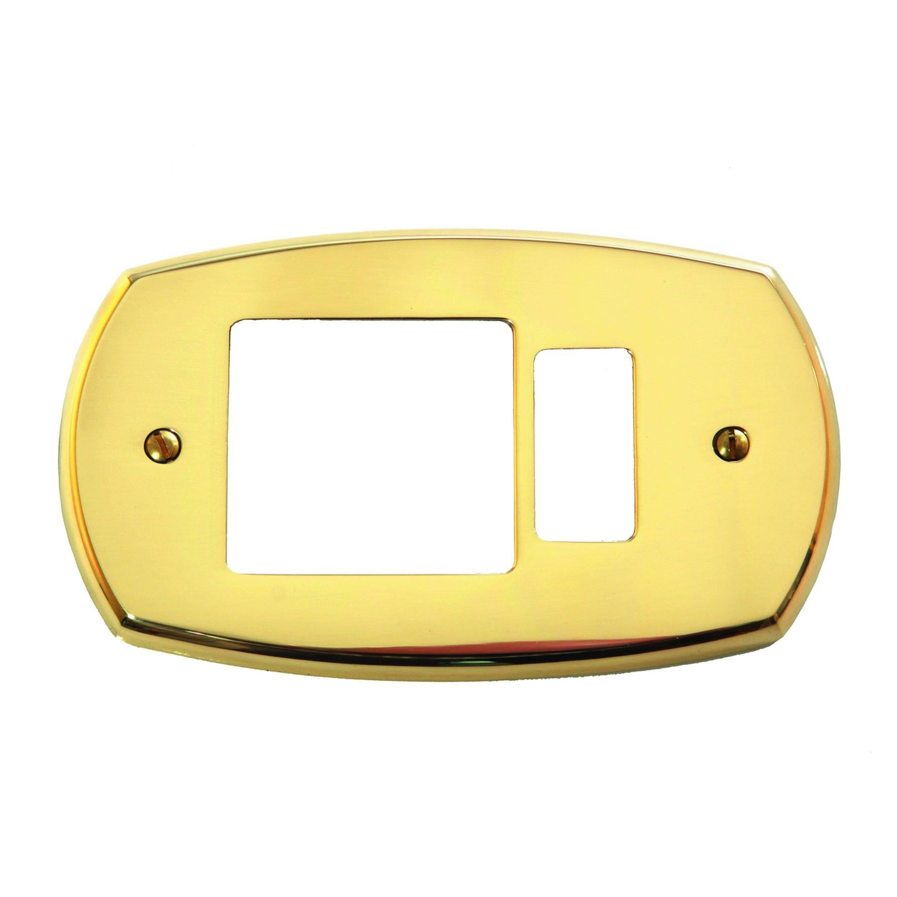 Placca Copri Interruttore Mandelli Magic, Ottone Oro Satinato, Modello 856 BAIA, Usato - Foto 6
