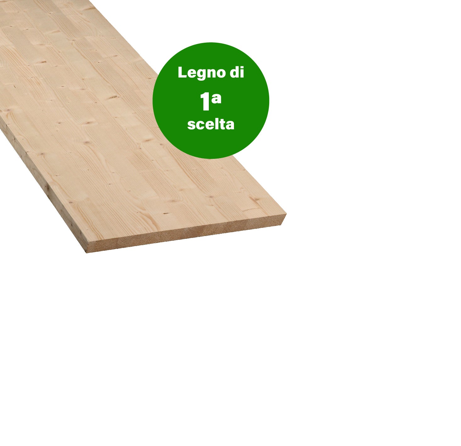 Tavola legno 80 x 30 x 1,8 cm Lamellare grezzo naturale TG28030