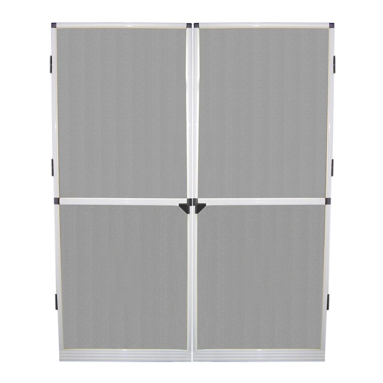 Zanzariera Magnetica Per Porta Battente - H2150 X L1000 Mm, Alluminio Bianco, Chiusura Magnetica - Foto 4