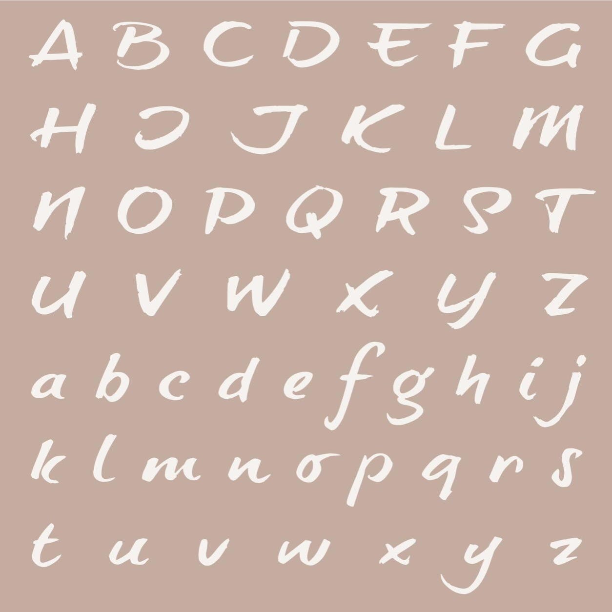 Stencil tema lettere, parole e numeri TO DO 21 x 30 cm