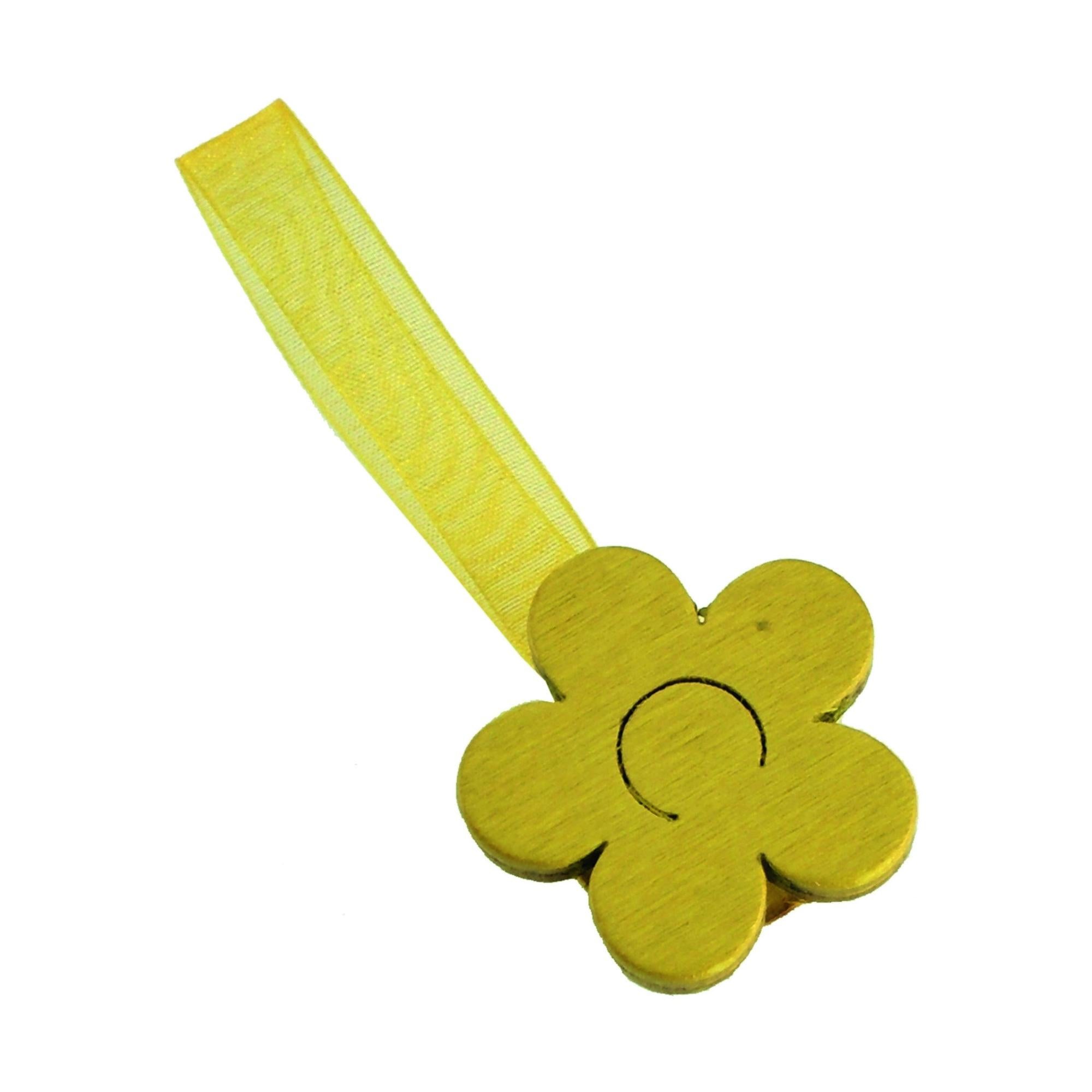 Portamonete Con Cerniera A Forma Di Margherita - Piccolo Borsellino In Ecopelle Giallo Per Donne E Ragazze, Con 6 Scomparti Per Carte