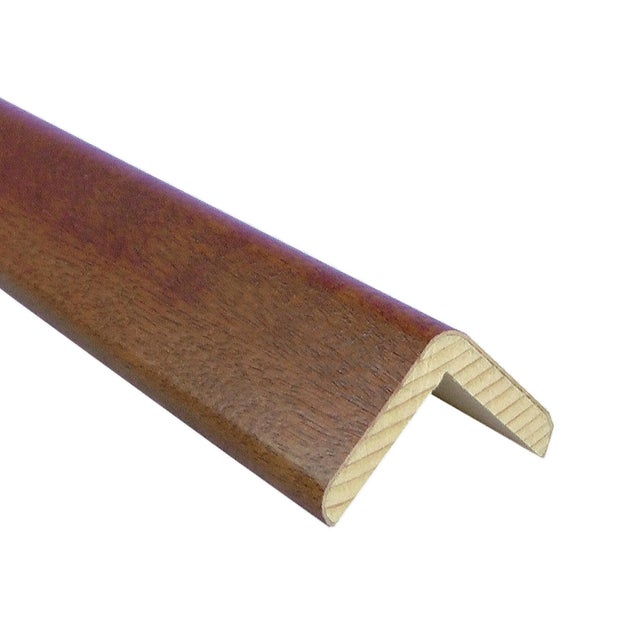  Profilo Angolare in Legno Laccato Bianco 3000x36x36mm, Sp. 8  - Angolare di Finitura - Paraspigolo