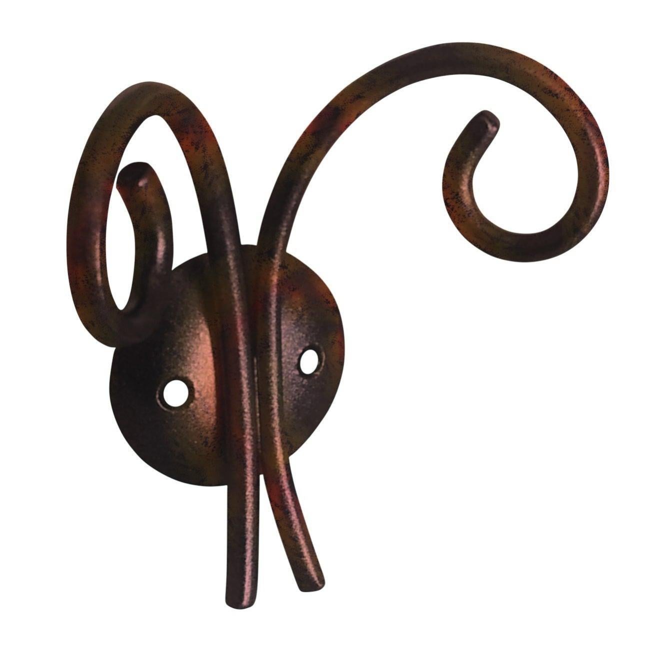 TRIPAR Supporto Espositivo In Ferro Battuto – Stile Rustico, Colore Marrone Ruggine, Altezza 4,75 Cm - 3