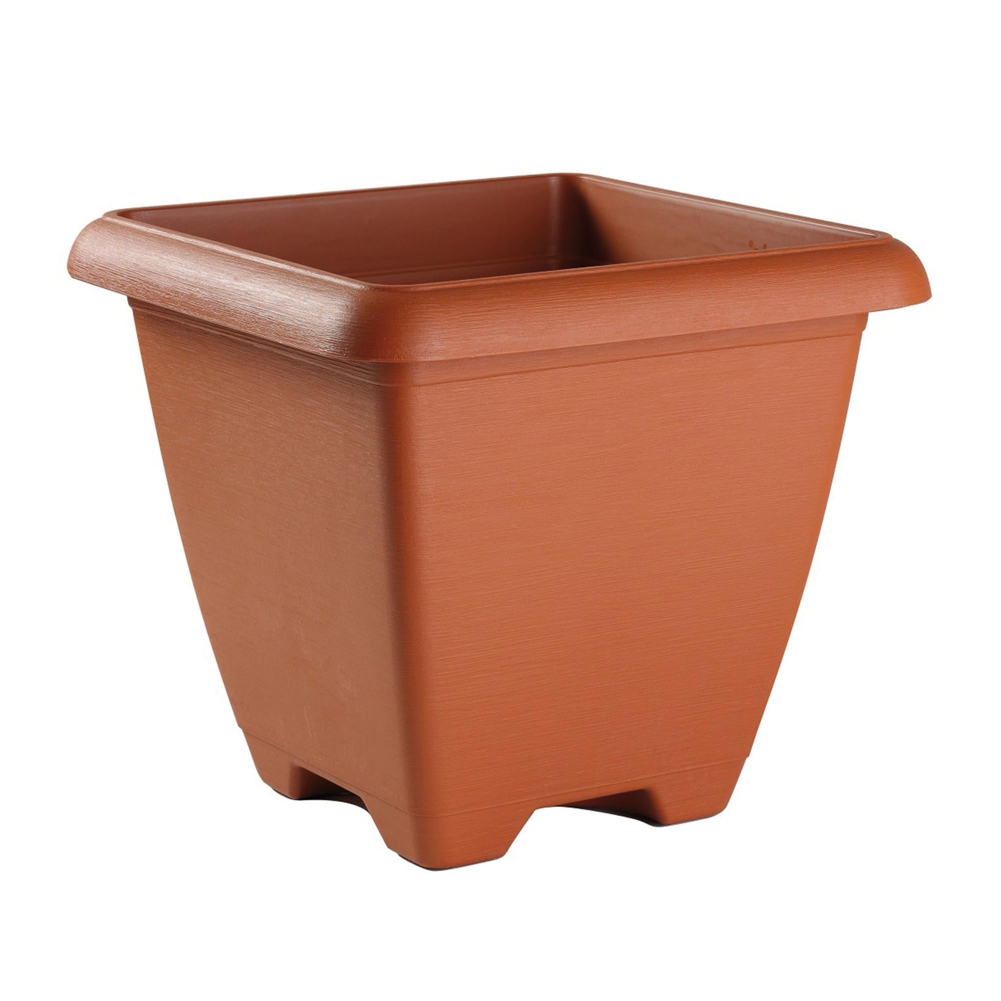 Vaso per piante e fiori Amsterdam 30 ECOPOT'S in polipropilene bianco H