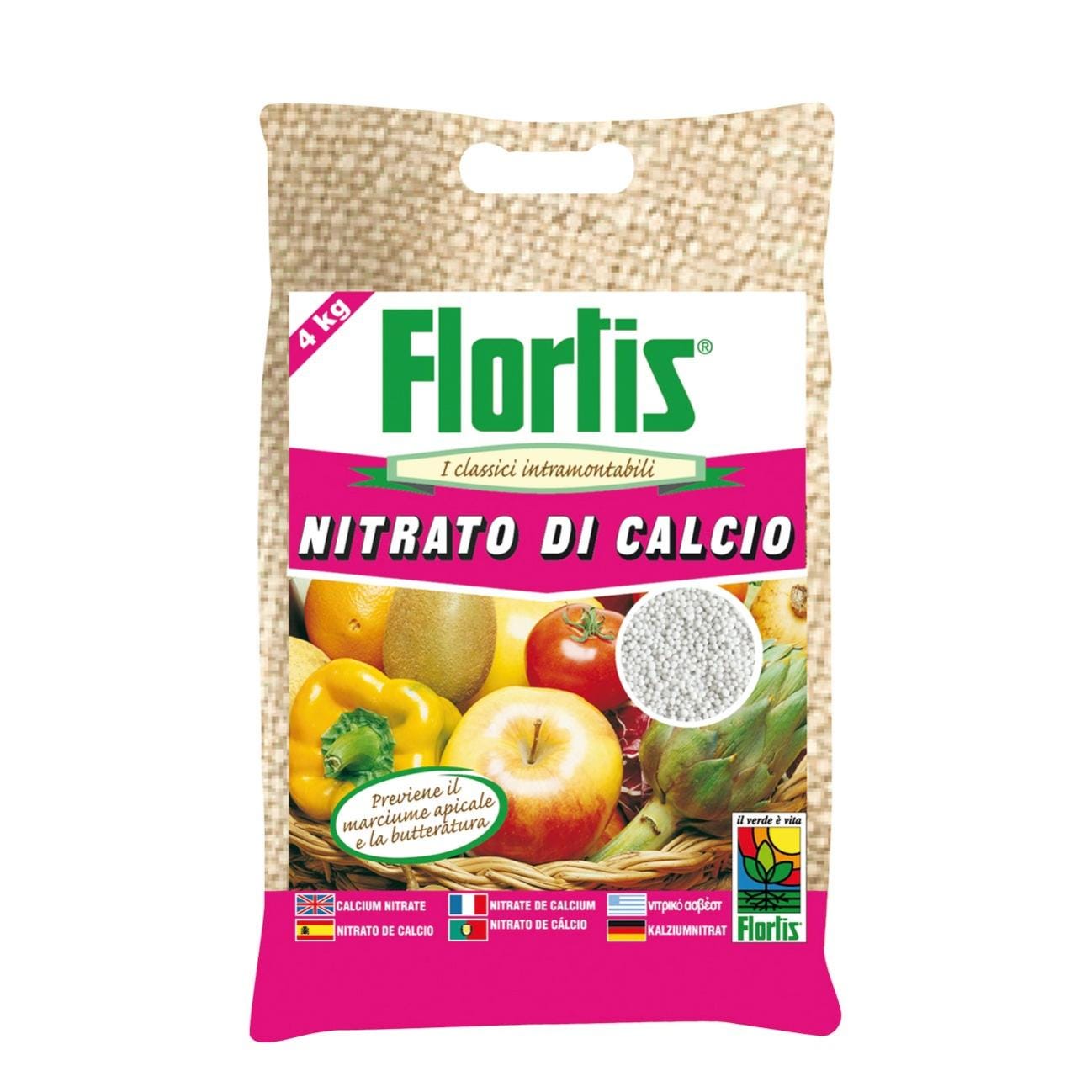 Concime granulato FLORTIS Nitrato di calcio 4 kg