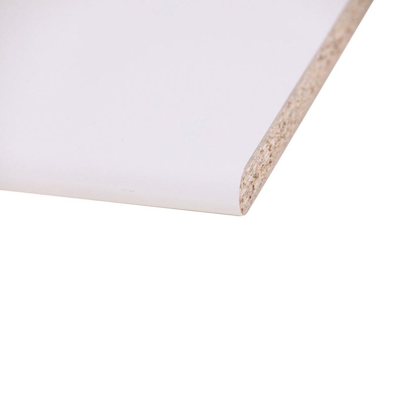 Piano cucina in truciolare bianco L 124 x P 60 cm, spessore 2.5 cm