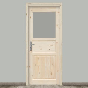 Coprifilo per porta da interno in legno colore bianco P 25 x H 70 x L 2250  mm