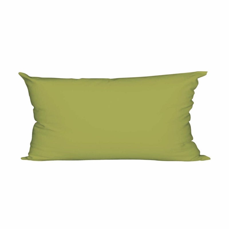 Fodera per cuscino per interni con zip verde 60x60 cm