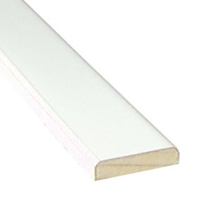 Coprifilo per porta da interno in legno colore bianco P 25 x H 70 x L 2250  mm