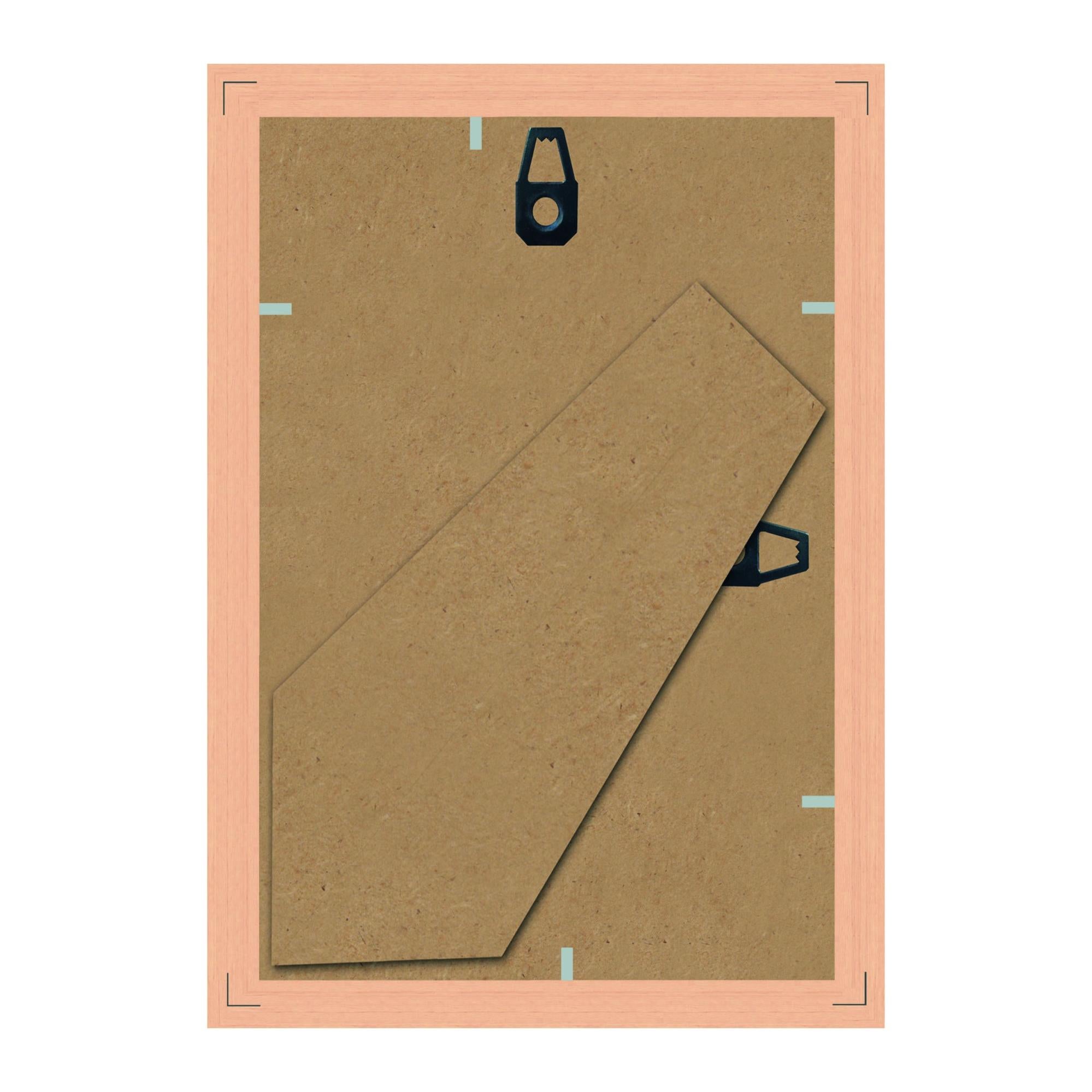 Cornice A1 In Legno Di Quercia Con Passepartout Per Stampe A2 – Plexiglass, Da Parete – Elegante E Moderna - 4