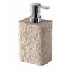 Set 4 accessori bagno in resina marrone moka effetto legno - Etnica di Gedy