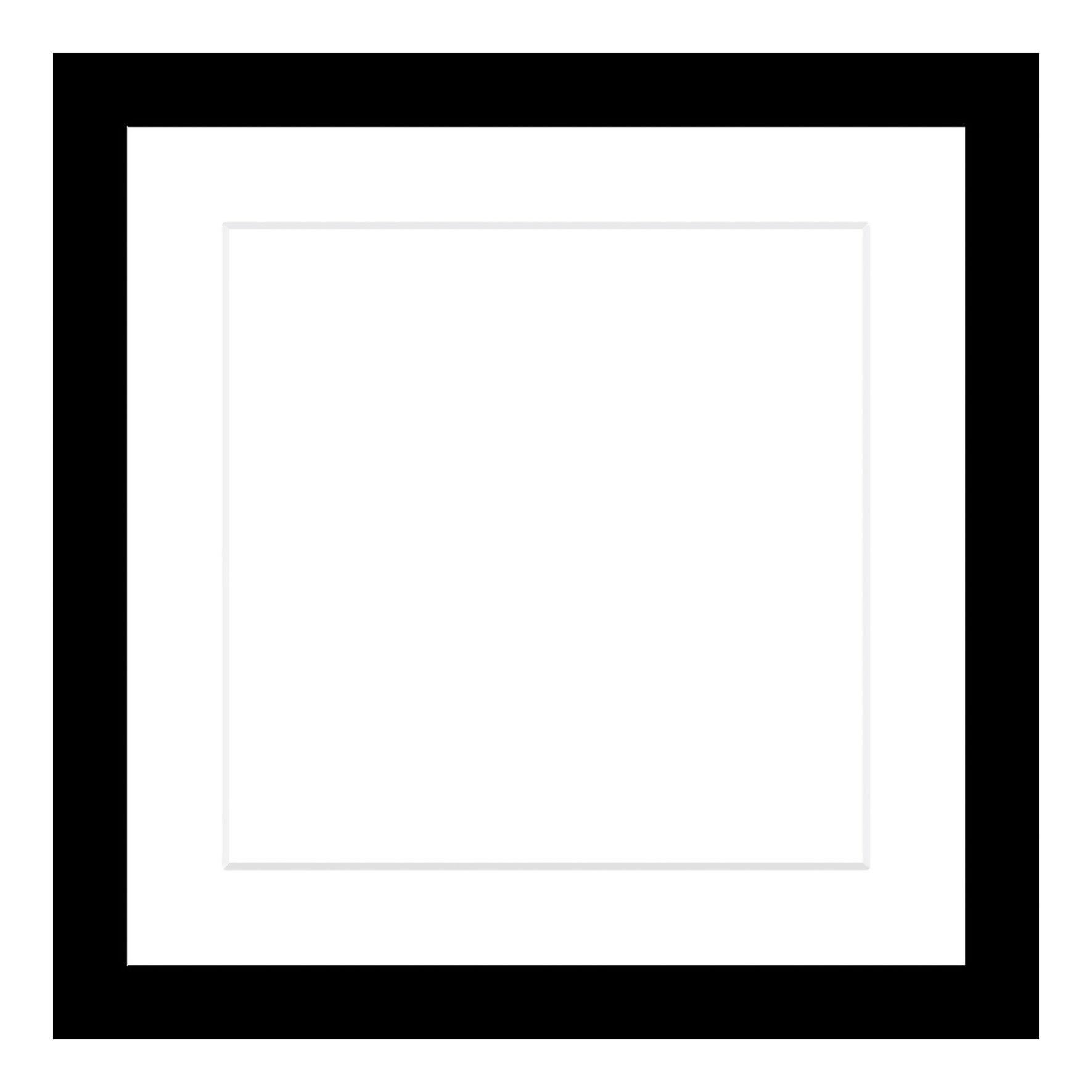 Cornice con passe-partout INSPIRE Lario, nero 22x22 cm per immagini 13x13 cm
