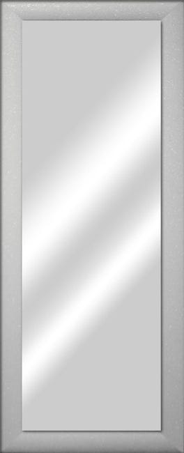 Specchio con cornice da parete rettangolare Glitterata bianco 42 x 132 cm