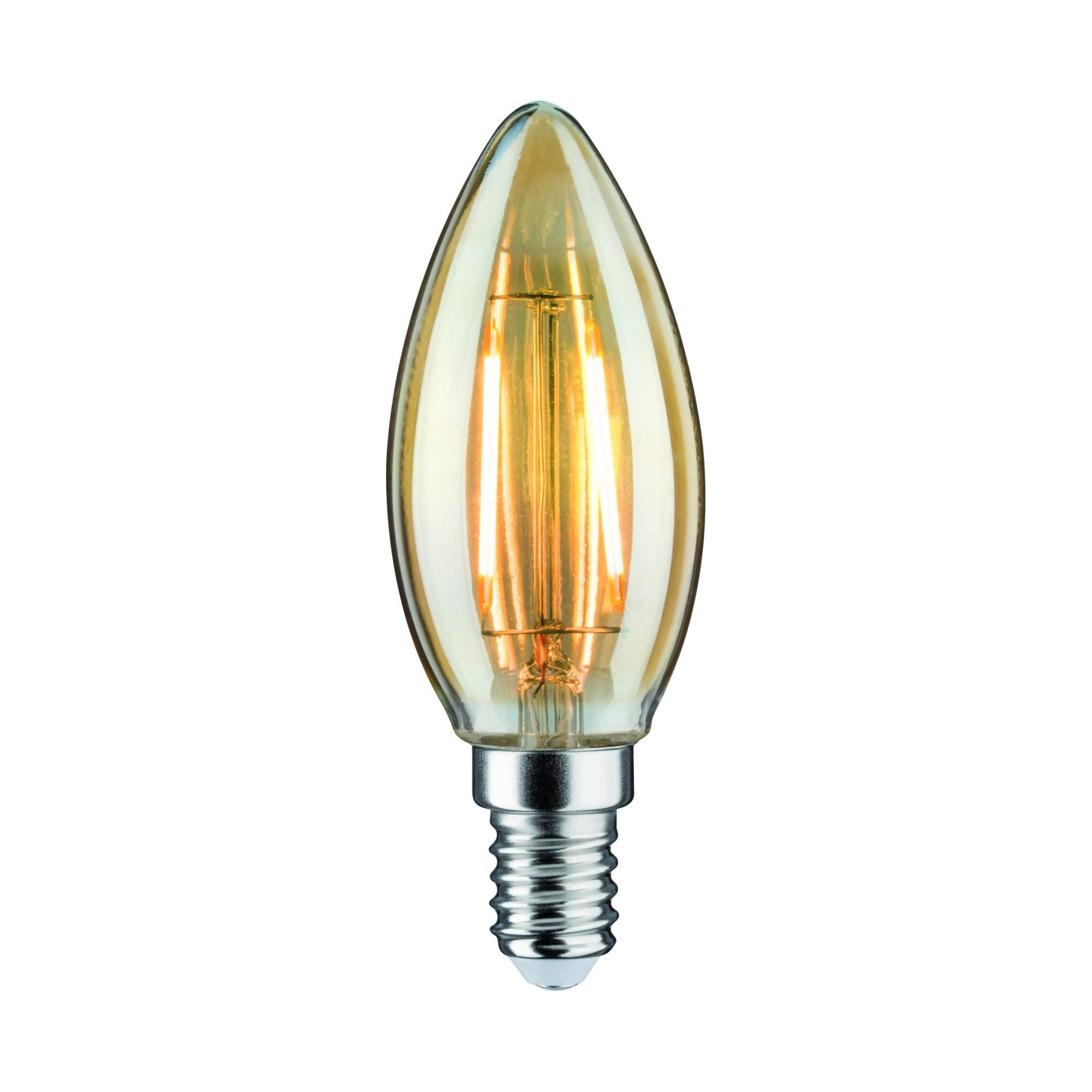 Lampadina LED filamento, oliva, opaco, luce calda, 3.4W=470LM (equiv 40 W),  330° dimmerabile, LEXMAN