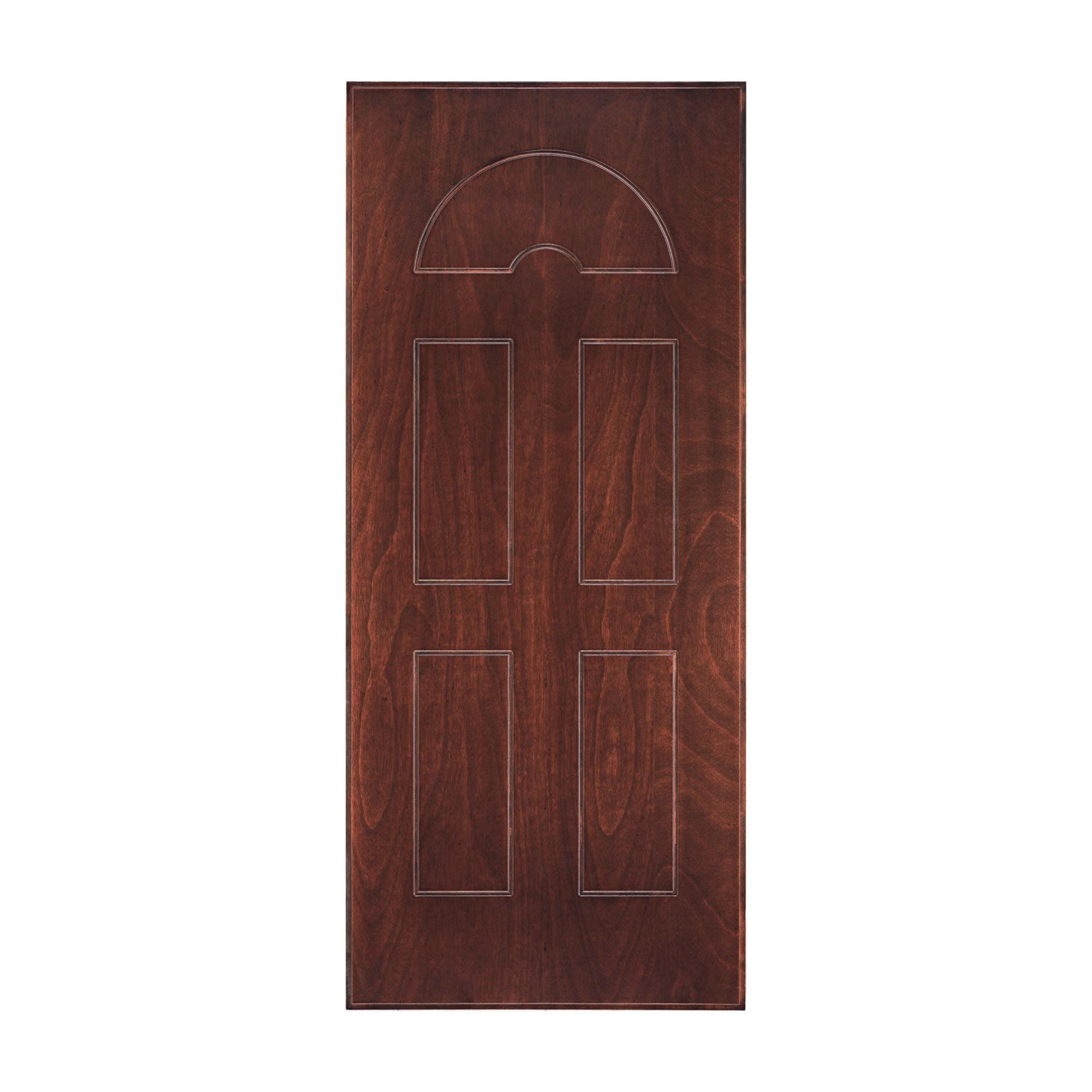 Pannello per porta blindata Okoumè impiallacciato legno prodotto senza  rivestimento noce L 80 x H 210 cm, Sp 8 mm