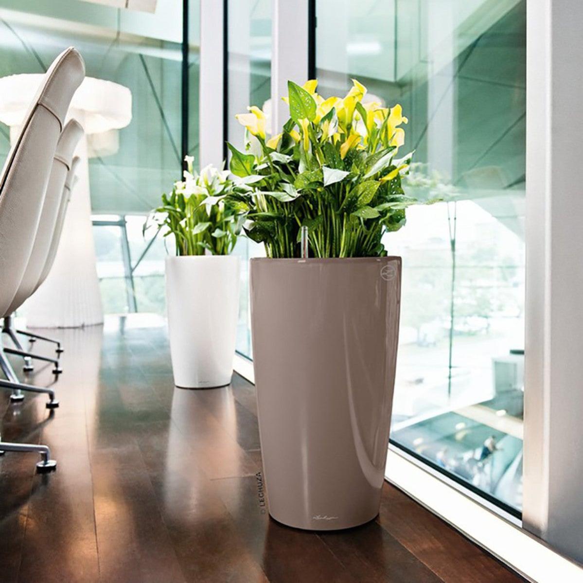 Nicoli 2430T Impulse Green Injection Moulding Premium Vase, Dove, 30 cm