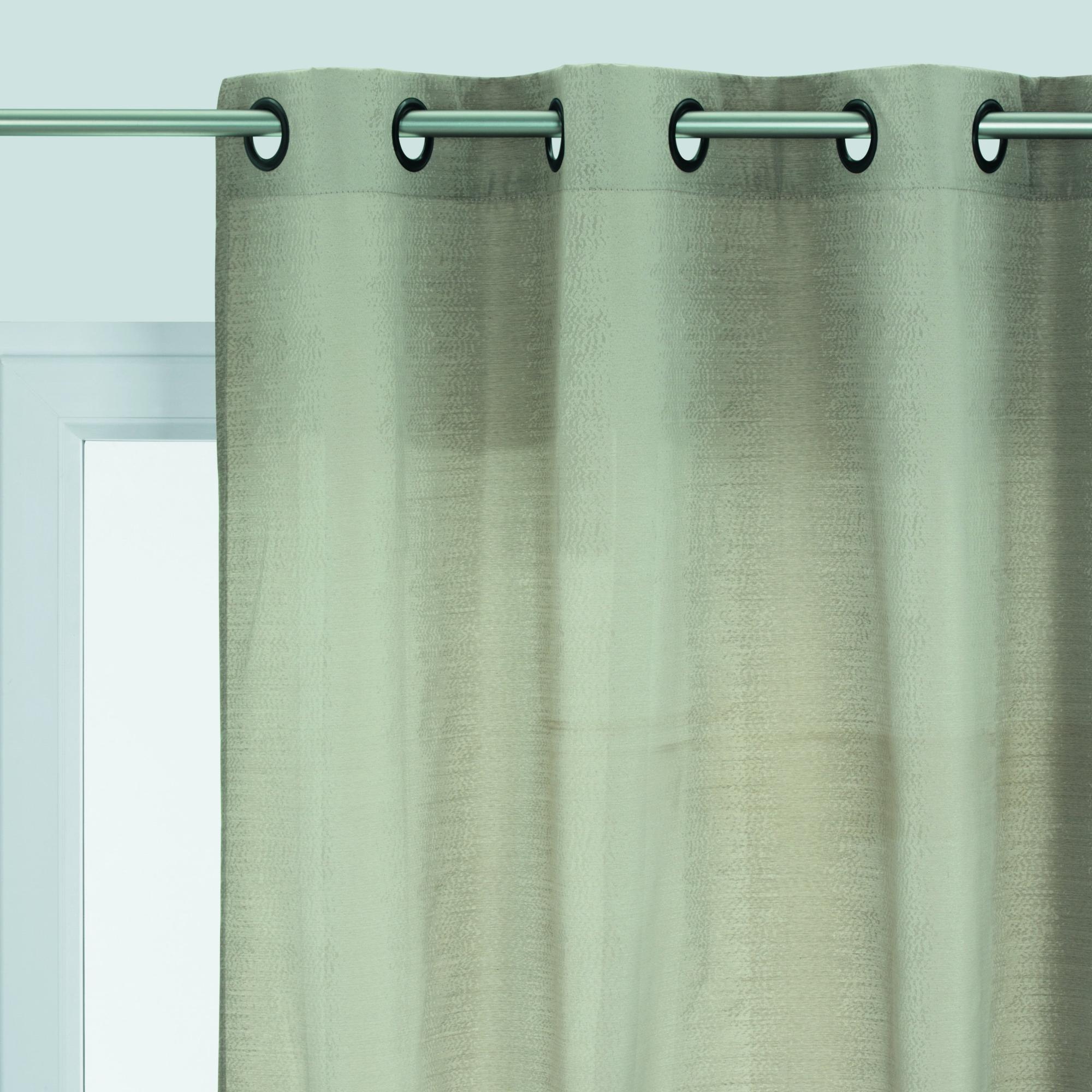 Tende Lux In Jacquard Con Occhielli - Foderate, Pronte Per Finestre A Bow Window