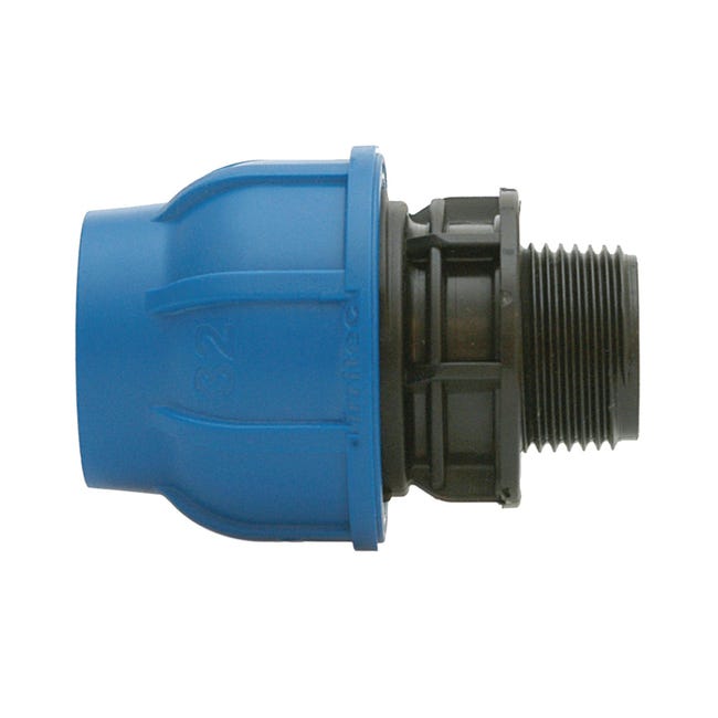 H2O-Flex Raccordo A Morsetto 90° Per Tubo PE 25mm - Polipropilene Con Certificazione DVGW