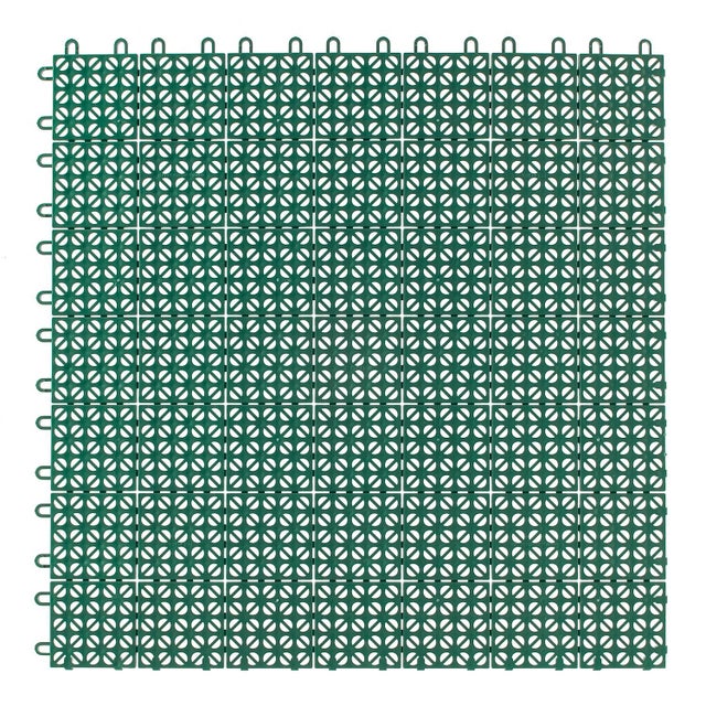 Piastrelle ad incastro ONEK Multiplate 56 x 56 cm Sp 10 mm,  verde