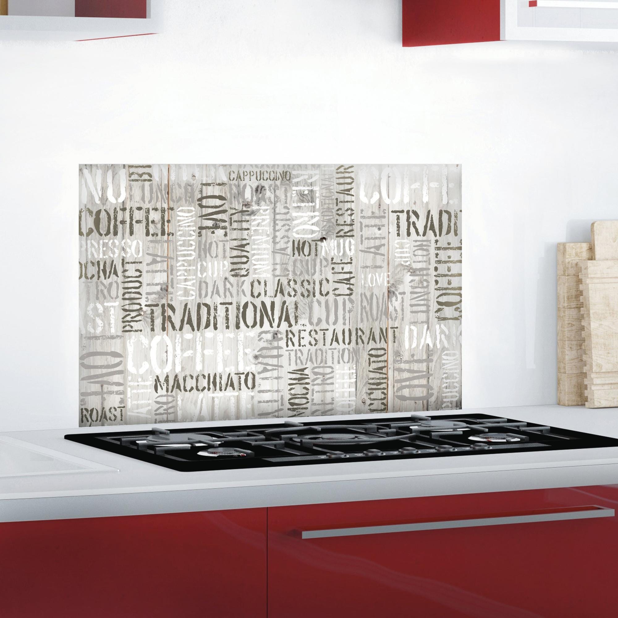 Sticker paraschizzi adesivo kitchen pannel coffee 47x65 cm