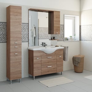 Specchio bagno su misura con cornice cromata lucida 80x100