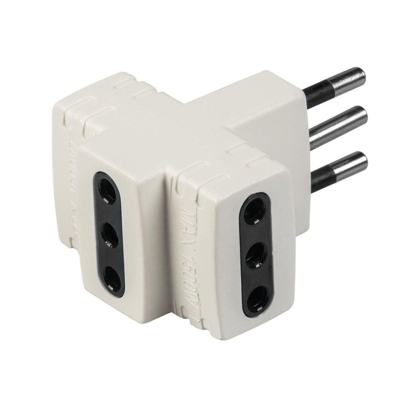 Adattatore Elettrico Multiplo Verticale - 3 Prese Con Protezione Bambini - Spina Schuko Per Standard Italiano E Tedesco - Foto 11