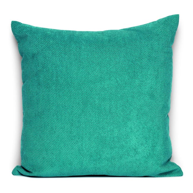Design Cuscino Cannes, Blu Petrolio, Look Velluto, Con Zip, Ripieno Design Cuscino Cannes, Blu Petrolio, Look Velluto, Con Zip, Ripieno
