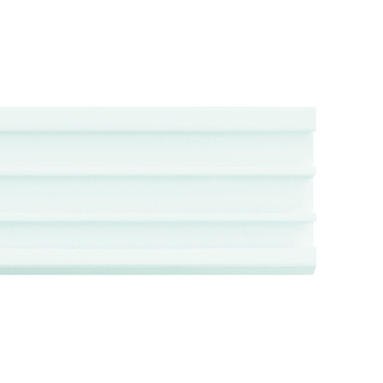 Battiscopa Adesivo Flessibile PVC - 10m X 10cm X 2mm - Bianco - Per Pareti Irregolari - Foto 3