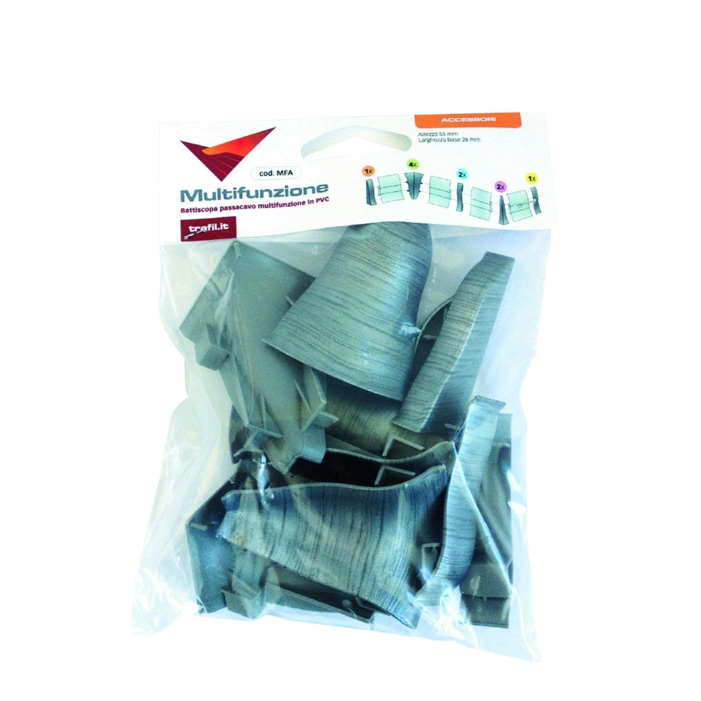 Kit accessori per battiscopa in pvc 10 pezzi Leroy Merlin