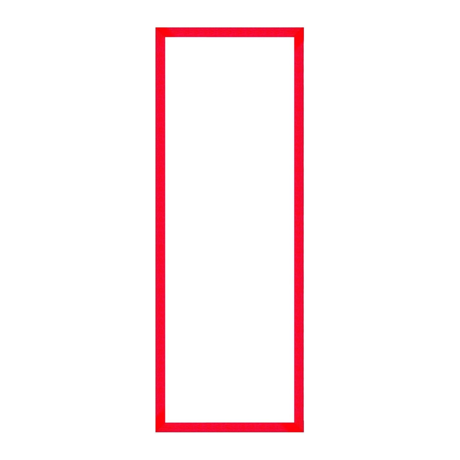 Cornice rettangolare rosso opaco per foto da 37.4x98.4 cm