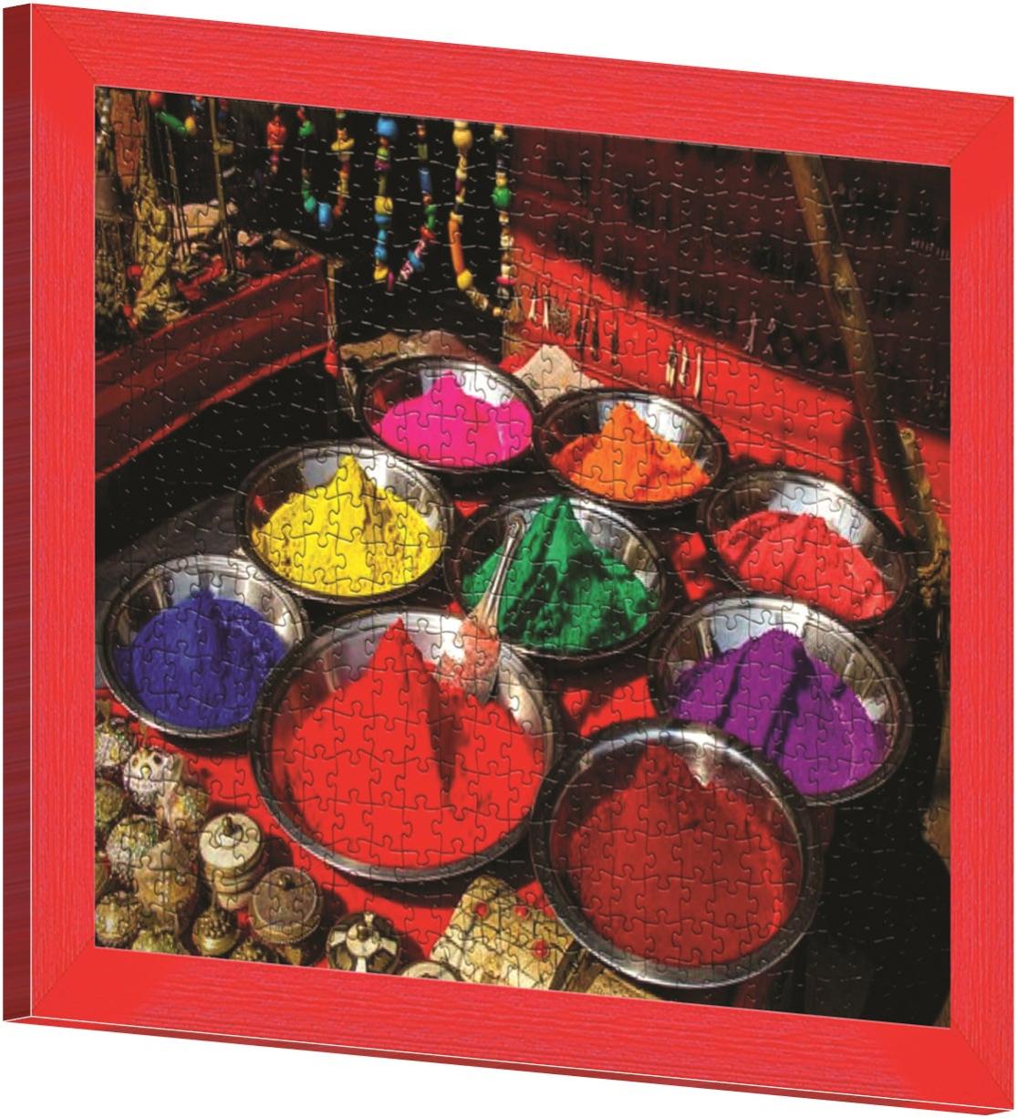 Cornice per puzzle 1000 pezzi rosso opaco per foto da 70.4x50.4 cm