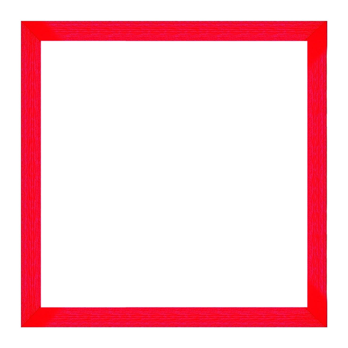 Cornice quadrata rosso opaco per foto da 50.4x50.4 cm