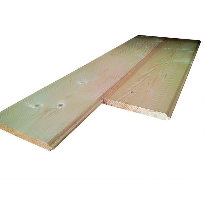 Listone legno grezzo abete 1° scelta L 200 x H 18 cm Sp 20 mm