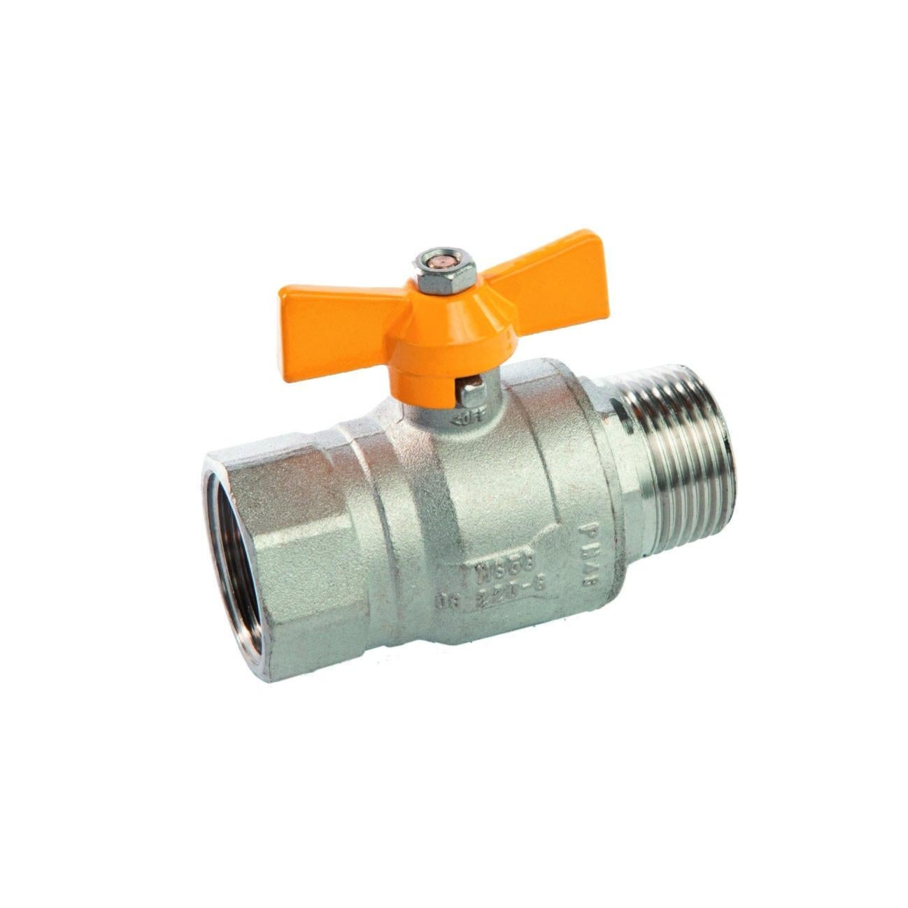 Export Maschio-Femmina Diritta Maniglia A Farfalla - Valvole A Sfera Per Acqua