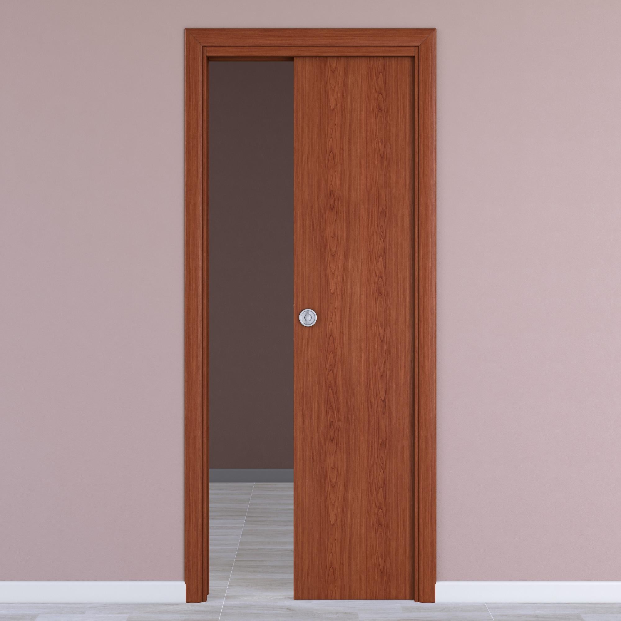 Porta scorrevole Bernini rovere miele L 60 x H 210 cm sinistra