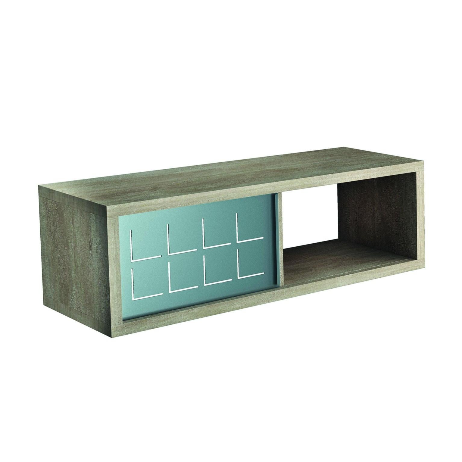 Coppia Mensole A Elle 60x20x12 Cm, Effetto Corten Rosso Ruggine, Made In Italy, Design Urban