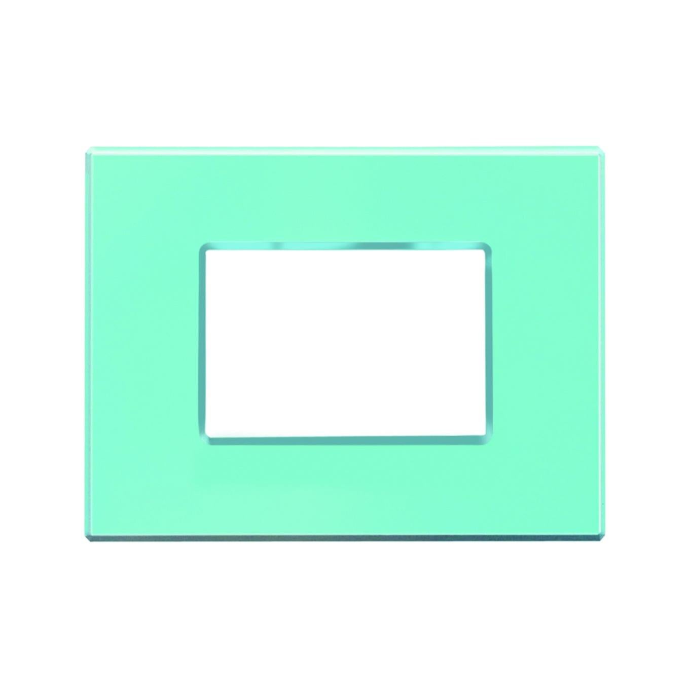 Placca PLANA UP Integrabile – 3 Moduli In Tecnopolimero Bianco, Confezione Da 5 Pezzi