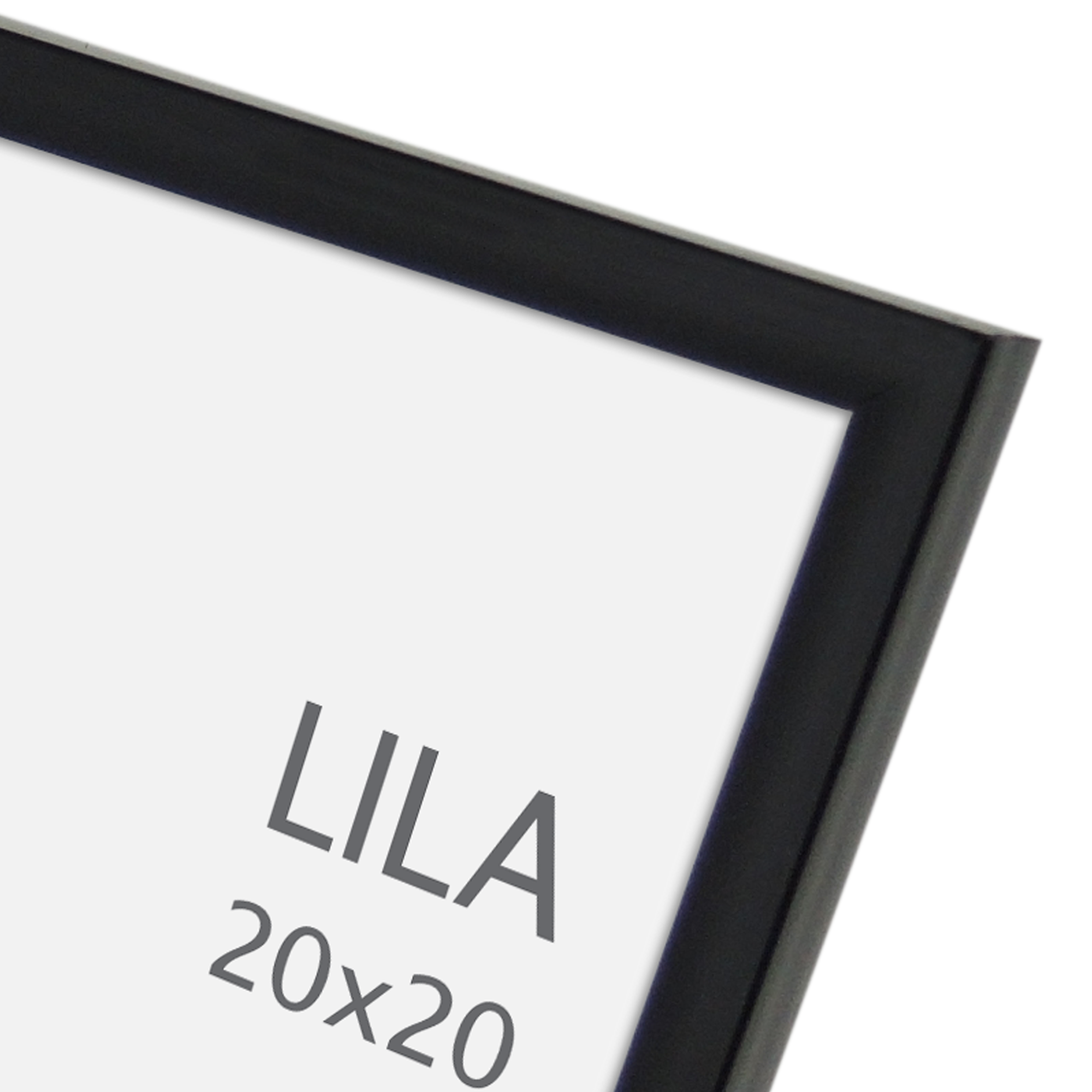 Cornice Moderna Misano 40x25cm - Nero Lucido, Vetro Artistico, Per Foto E Quadri - Foto 8