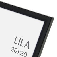 Cornice Moderna Misano 40x25cm - Nero Lucido, Vetro Artistico, Per Foto E Quadri - Foto 8