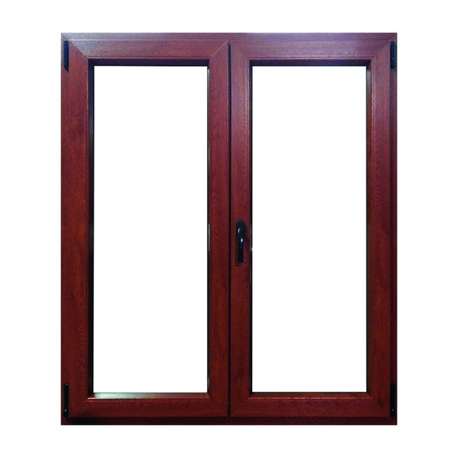 Finestra In PVC Bianca Girevole - 55x120 Cm, Apertura Destra, Vetrocamera 4+24+4, Uw 1,1 W/m²K