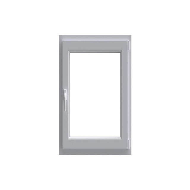 Finestra in PVC bianco L 60 x H 120 cm, 1 anta apertura a destra