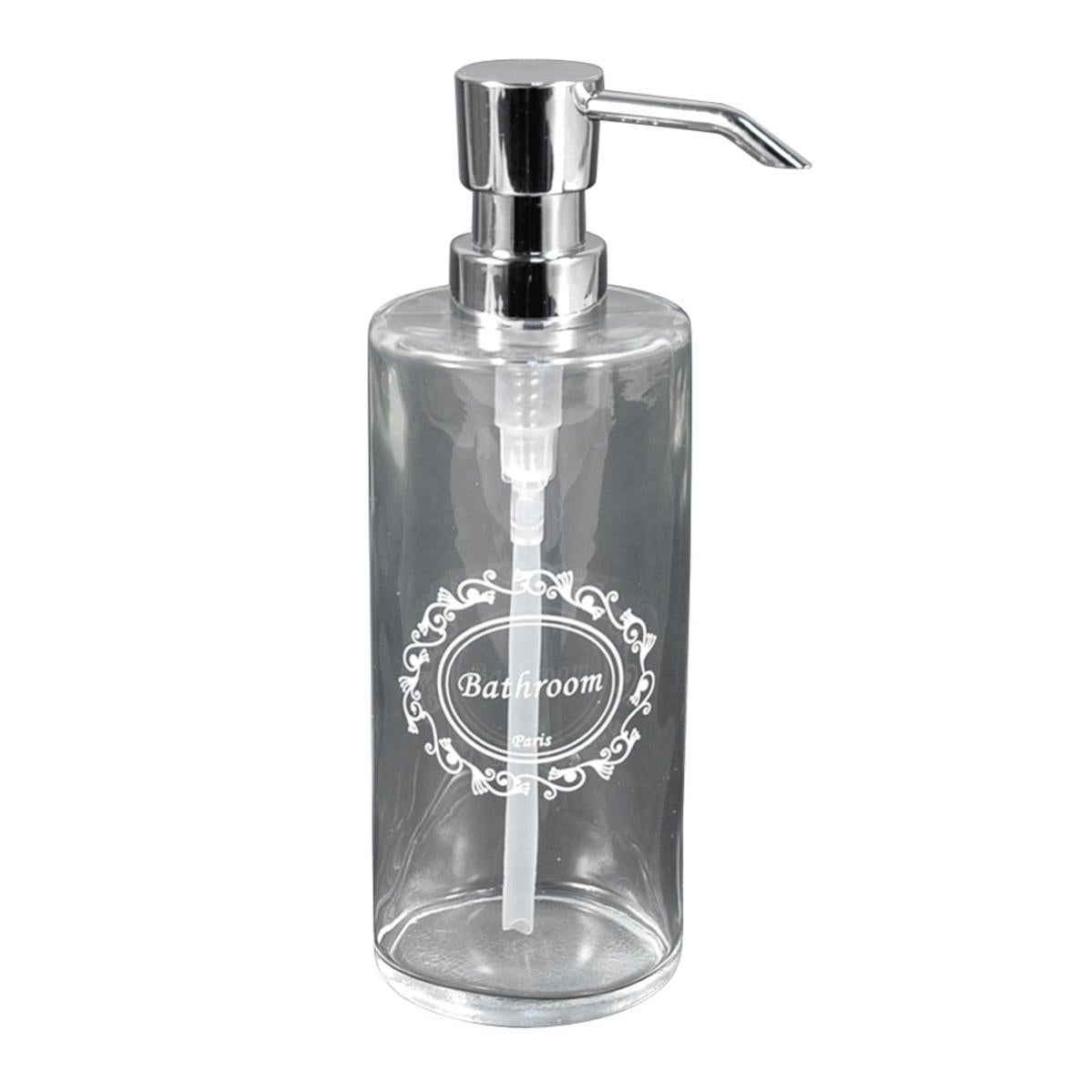 Set 2 Dispenser Sapone In Vetro 300ml - Ricaricabili Per Bagno E Cucina - Foto 10